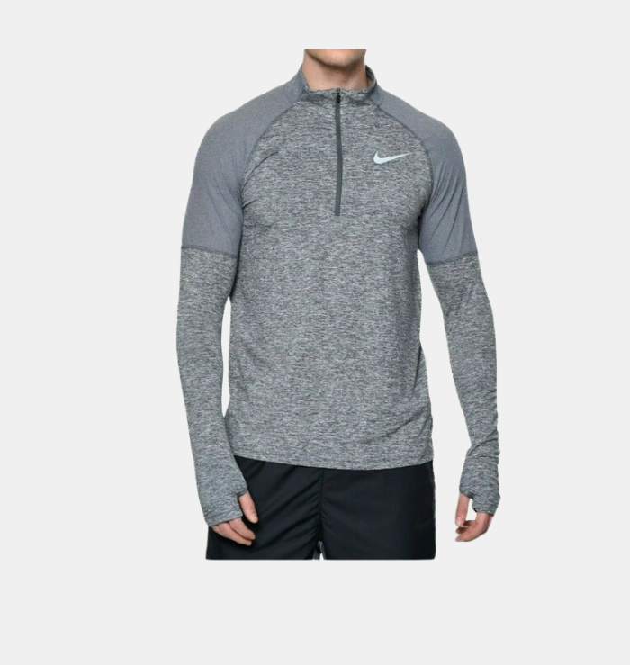 Nike 1/4 Zip Grey Running Top