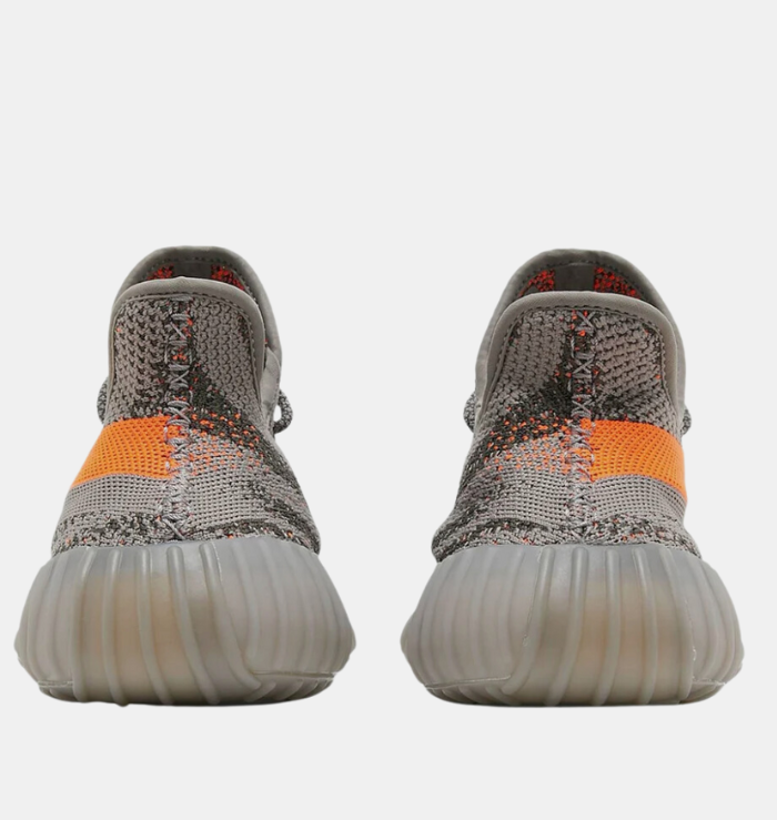 Rear view of Adidas Yeezy Boost 350 V2 Beluga Reflective