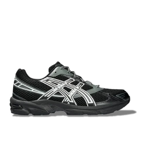 ASICS Gel-1130 Black Glacier Grey trainers side profile