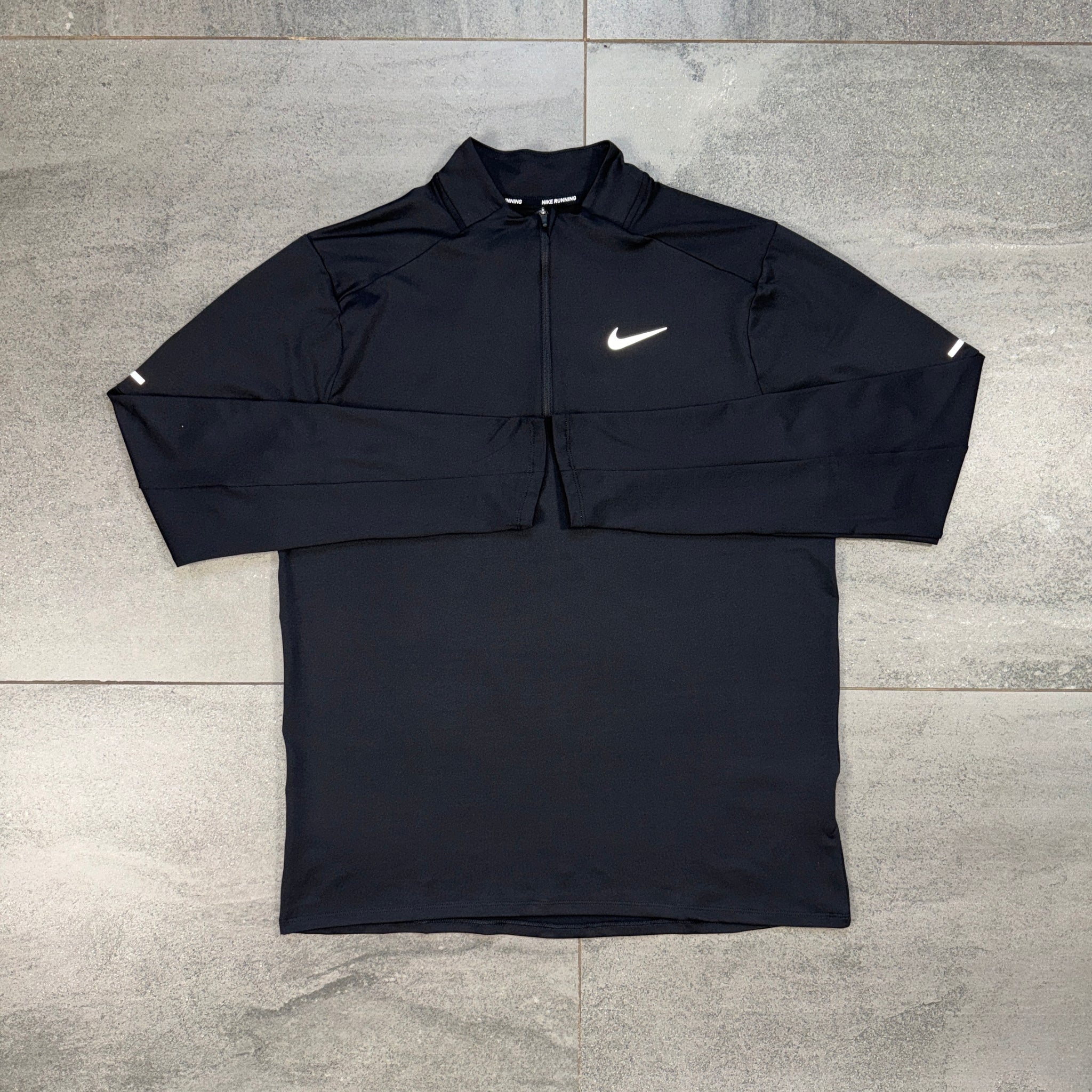 Nike Element black quarter zip running top