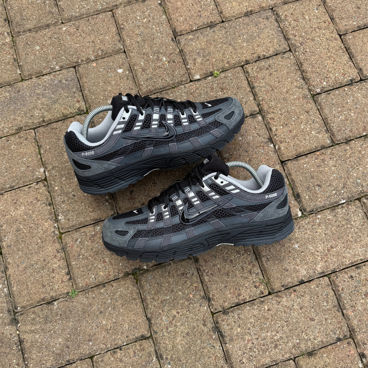 Nike P-6000 Suede Anthracite Metallic Silver trainers