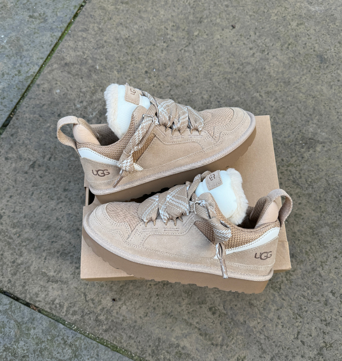 UGG Lowmel Lace Up Trainer Sand