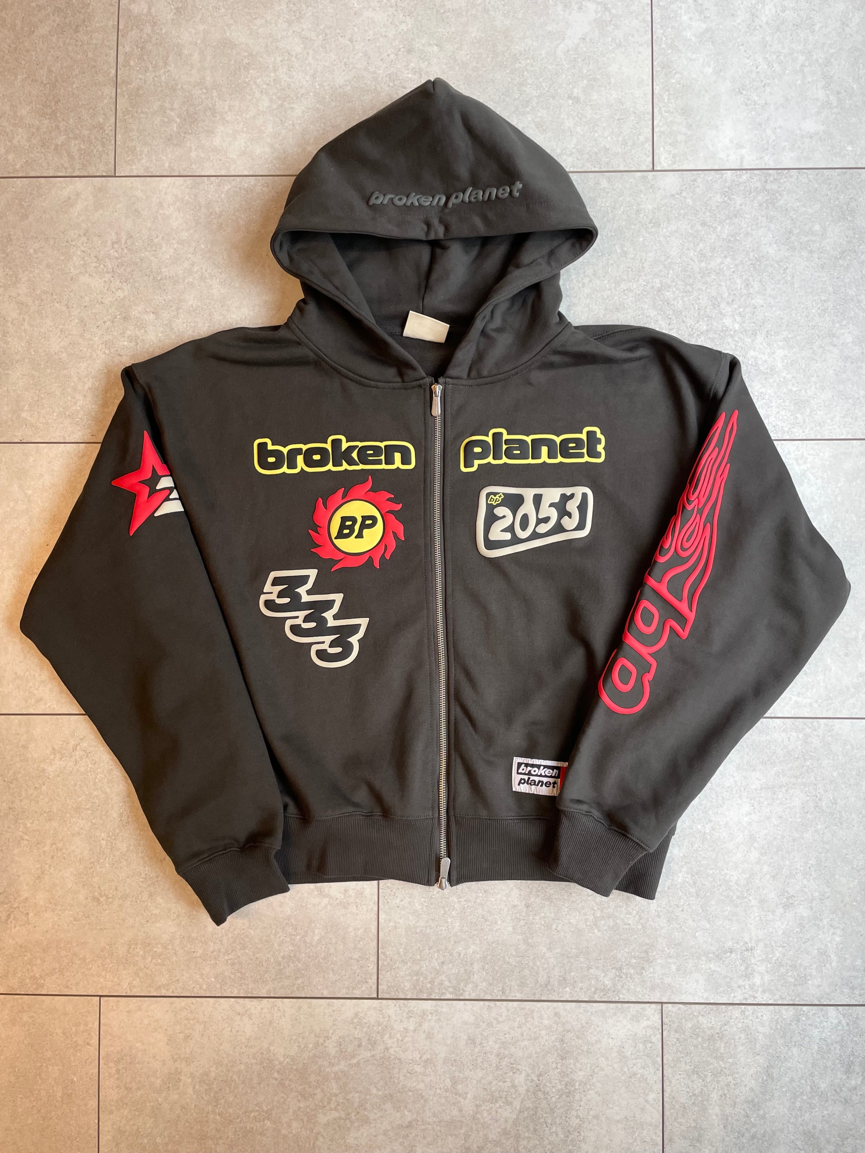 BPM 'Escape To The Future' Soot Black Zip-Up Hoodie