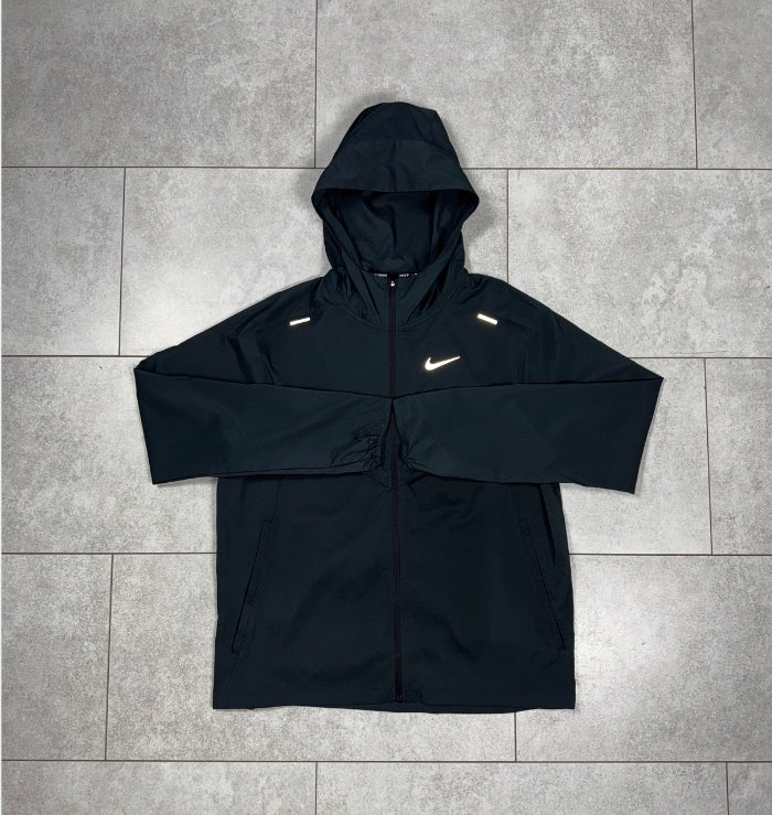 Nike Repel Black Windrunner Jacket & Black Short Set