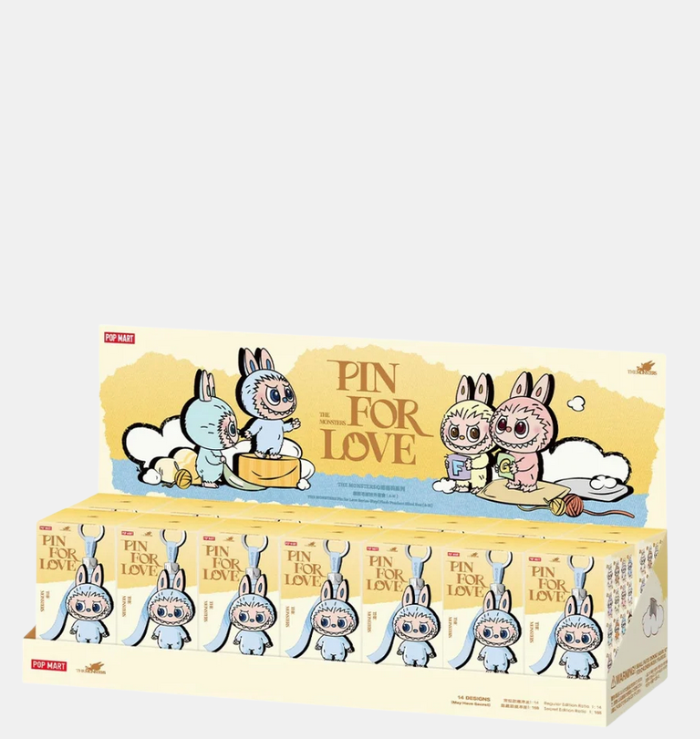 POP MART LABUBU THE MONSTERS PIN FOR LOVE VINYL PLUSH PENDANT BLIND BOX (A-M)