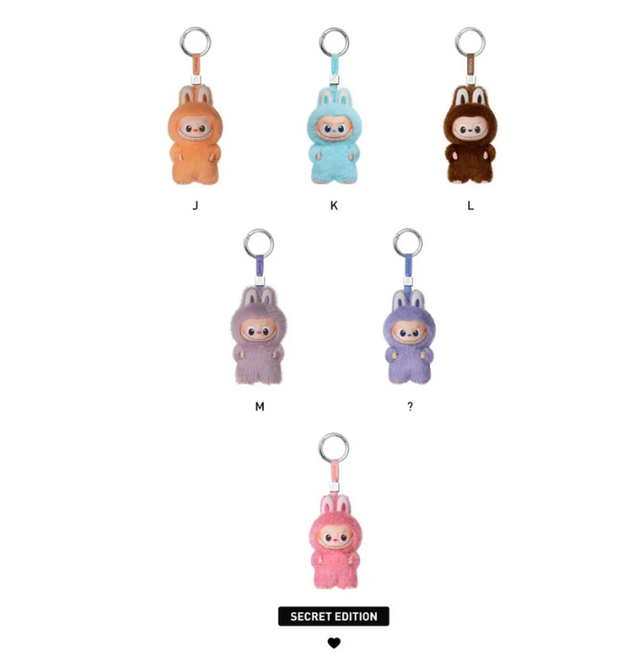 POP MART LABUBU THE MONSTERS PIN FOR LOVE SERIES VINYL PLUSH PENDANT (A-M) - CASE OF 14