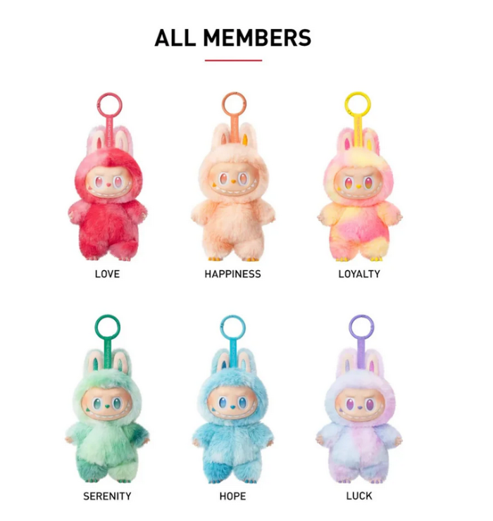 POP MART LABUBU THE MONSTERS BIG INTO ENERGY SERIES VINYL PLUSH PENDANT - CASE OF 6