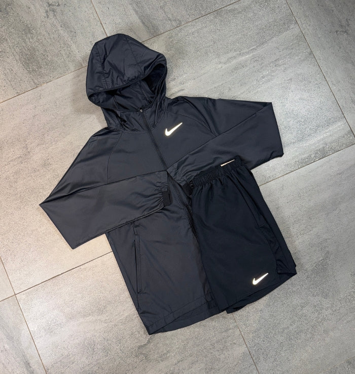 Nike Essential Windrunner & Challenger Shorts Set 'Black'
