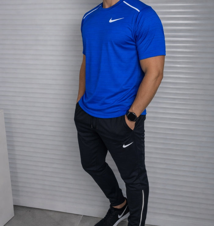Nike Miler & Phenom Pants Set 'Royal Blue/Black'