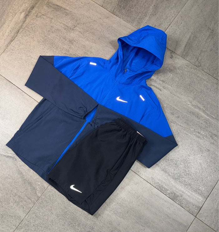 Nike Windrunner & Challenger Shorts Set 'Royal Blue/Black'