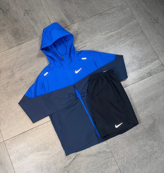 Nike Windrunner & Challenger Shorts Set 'Royal Blue/Black'