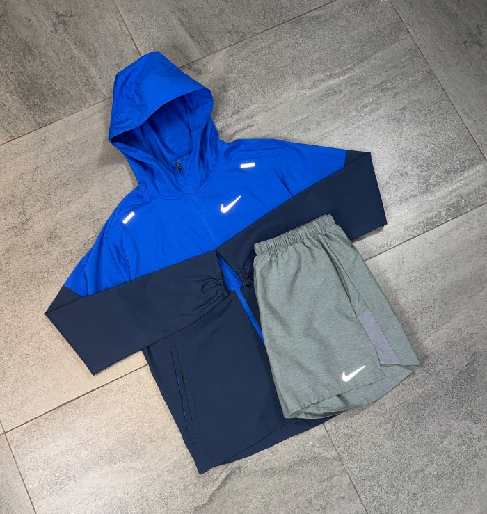 Nike Windrunner & Challenger Shorts Set 'Royal Blue/Grey'