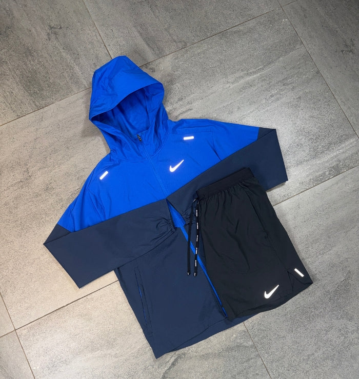 Nike Windrunner & Flex Shorts Set 'Royal Blue/Black'