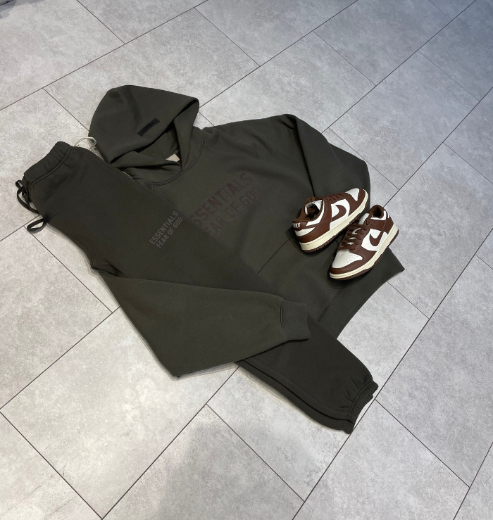 Fear of God Essentials Off Black Tracksuit (FW22)