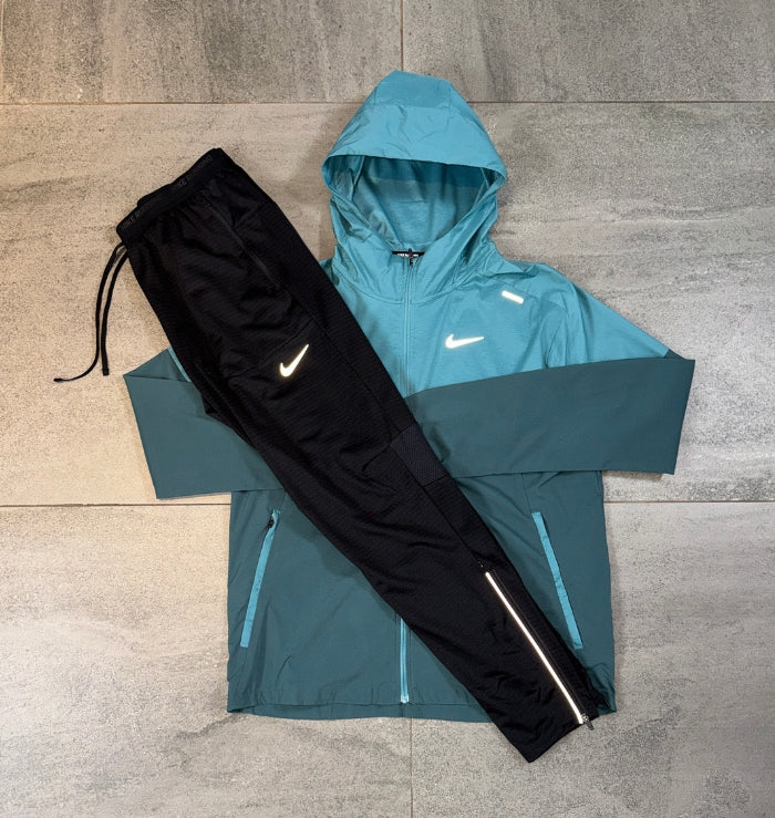 Nike Windrunner & Phenom Pants Set 'Teal/Black'