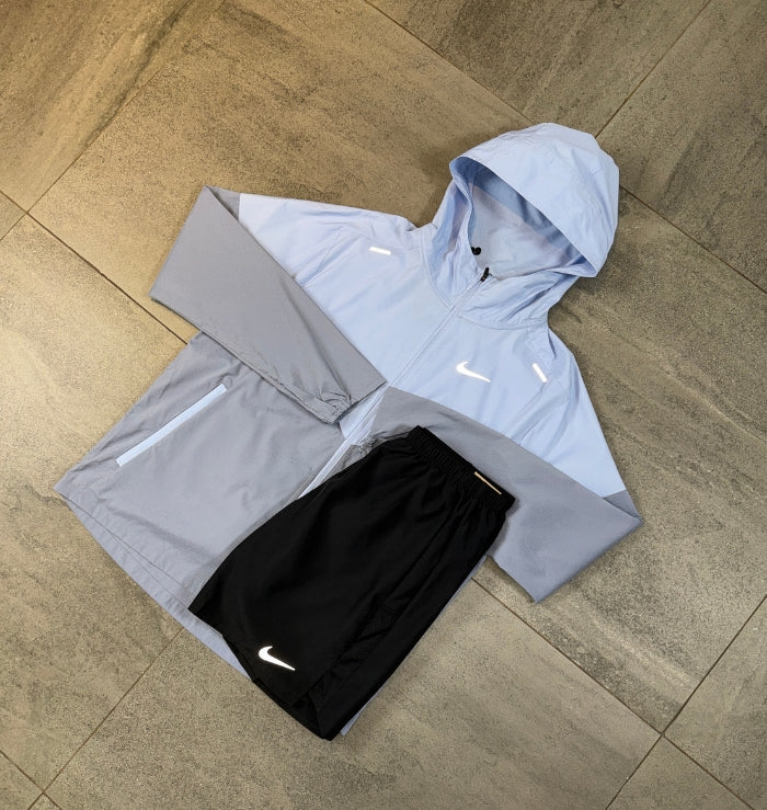 Nike Windrunner & Challenger Shorts Set 'Cobalt Bliss/Black'