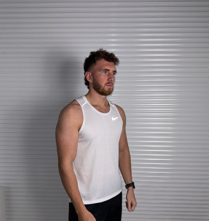 Nike Miler Vest & Flex Short Set 'White/Black'