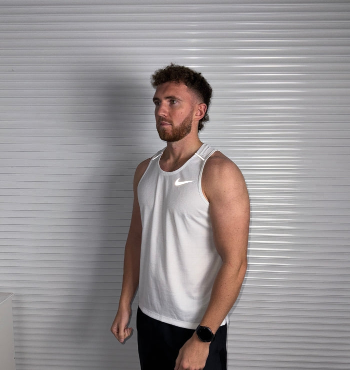 Nike Miler Vest & Flex Short Set 'White/Black'
