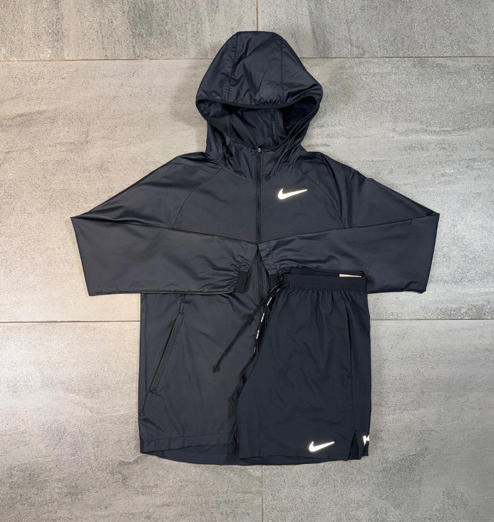 Nike Essential Windrunner & Flex Shorts Set 'Black'