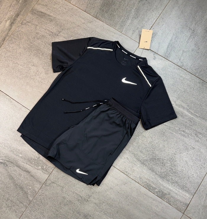 Nike Miler & Flex Shorts Set 'Black'