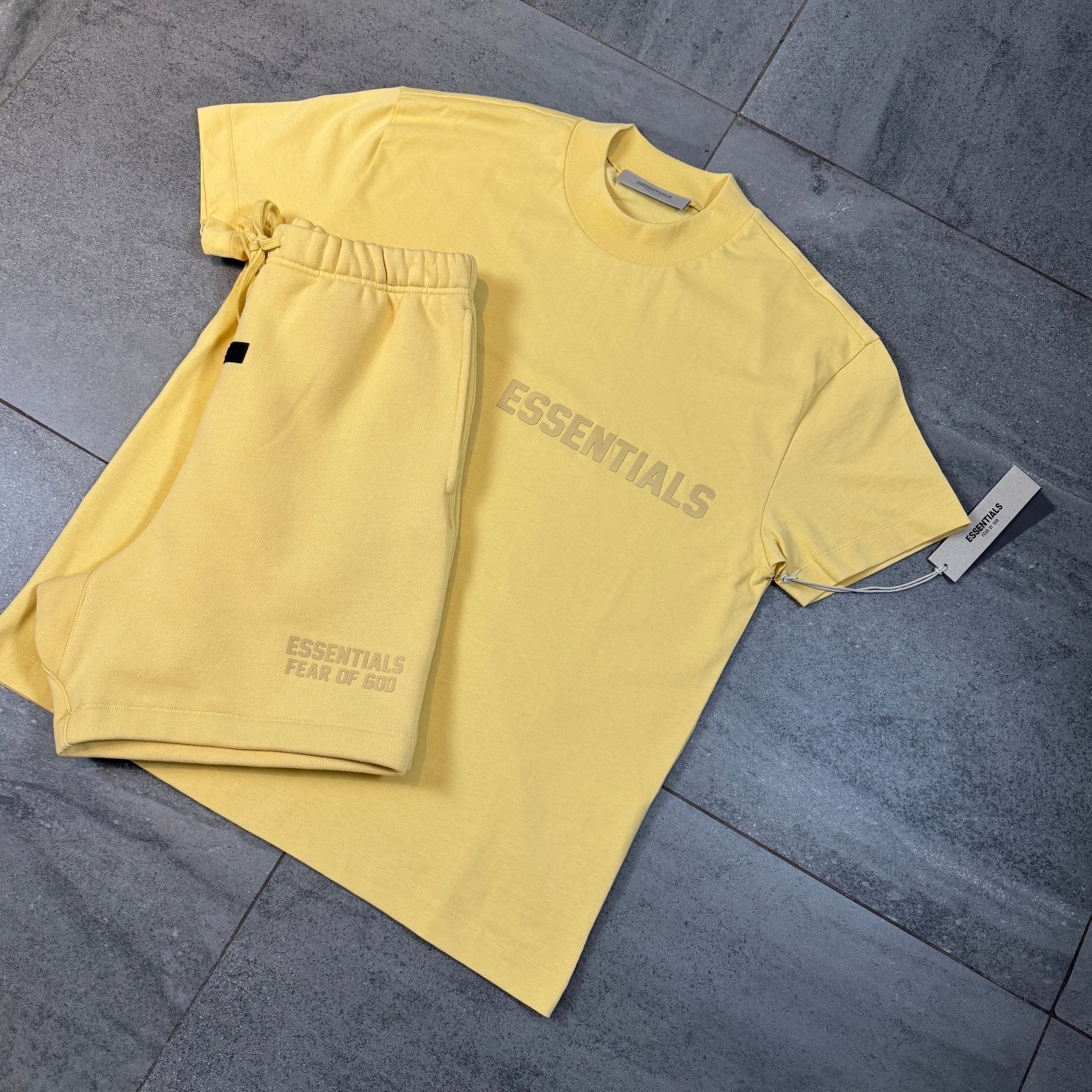 Fear of God Essentials Short Set 'Light Tuscan' (SS23)
