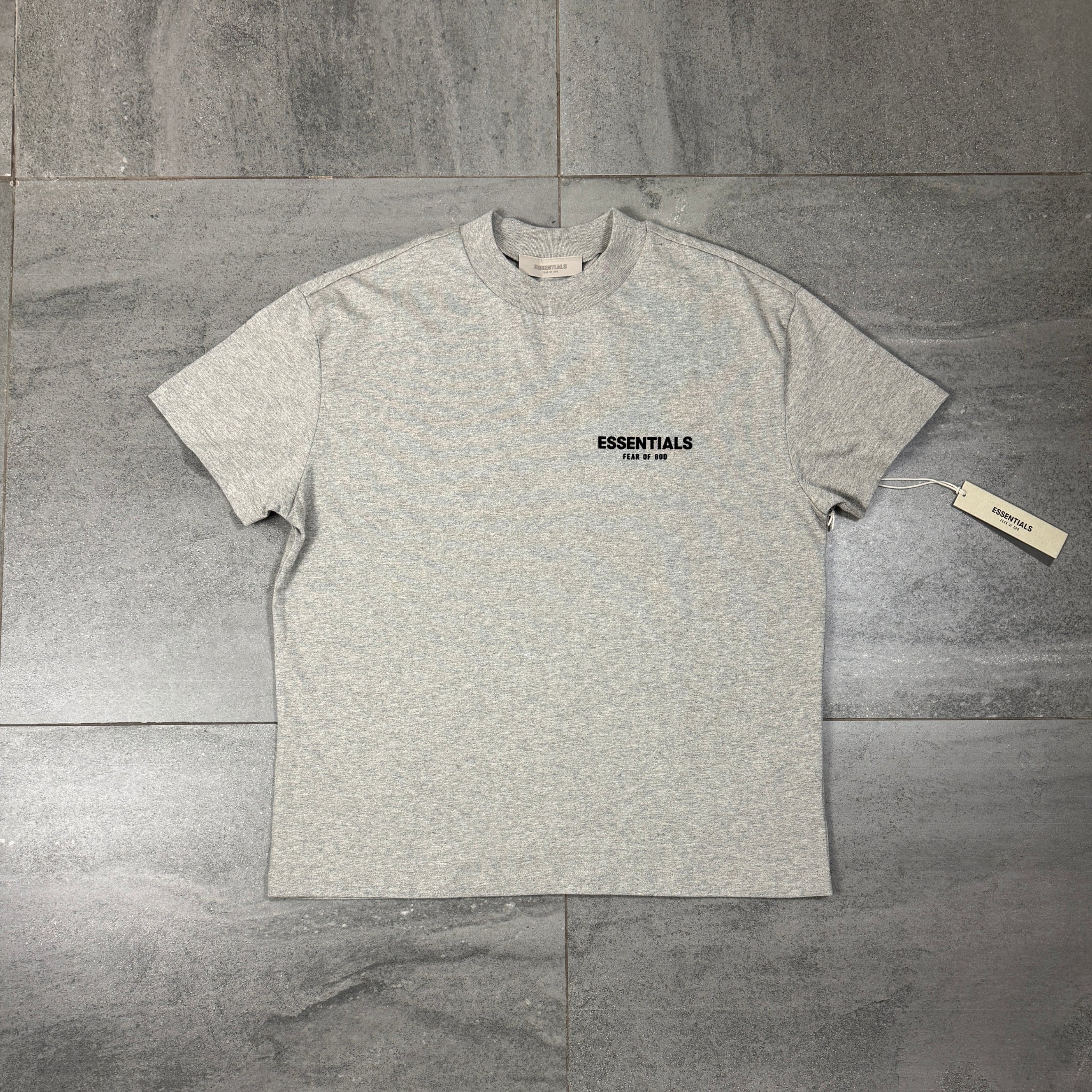 Fear of God Essentials T-Shirt 'Dark Heather Oatmeal' (SS22)