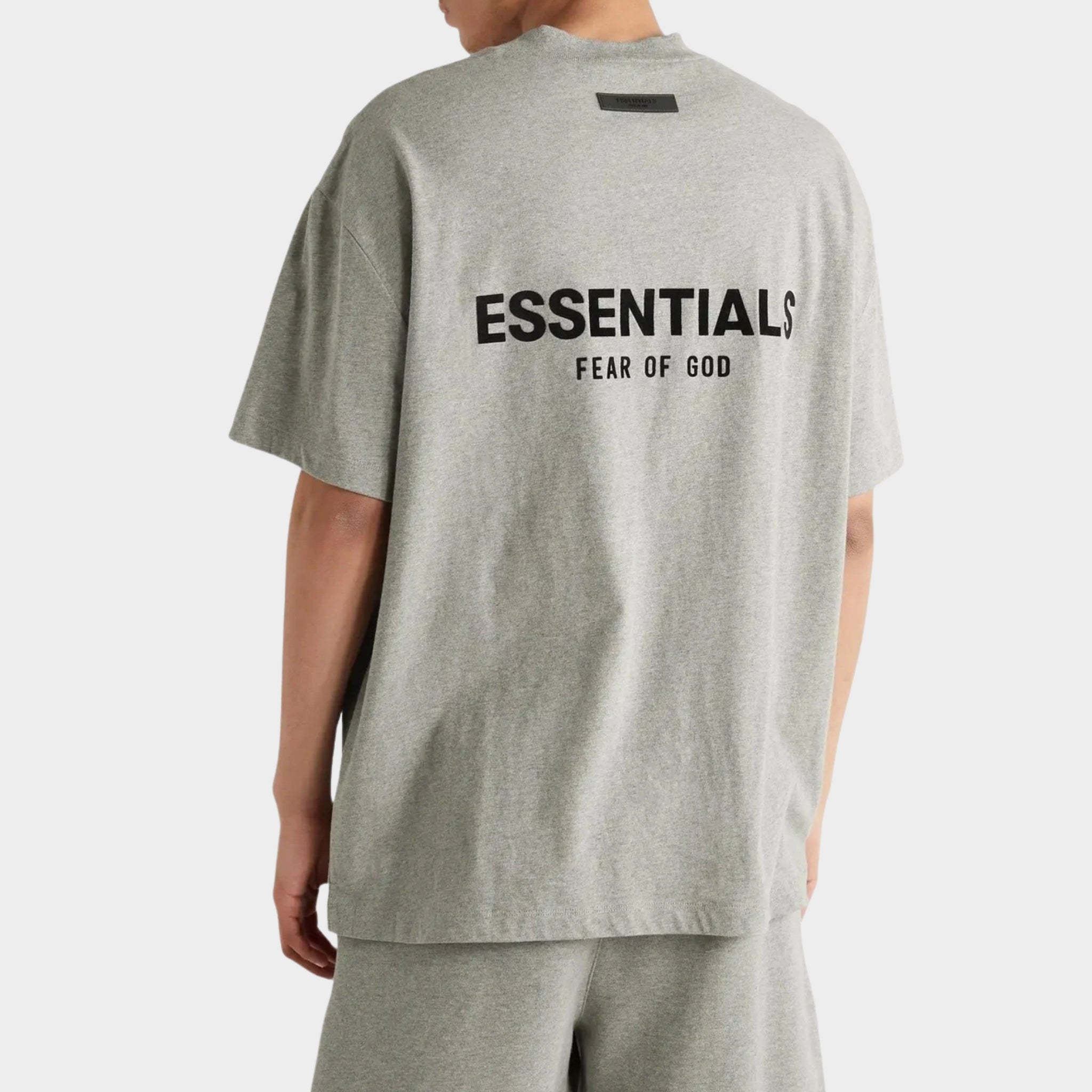 Fear of God Essentials T-Shirt 'Dark Heather Oatmeal' (SS22)