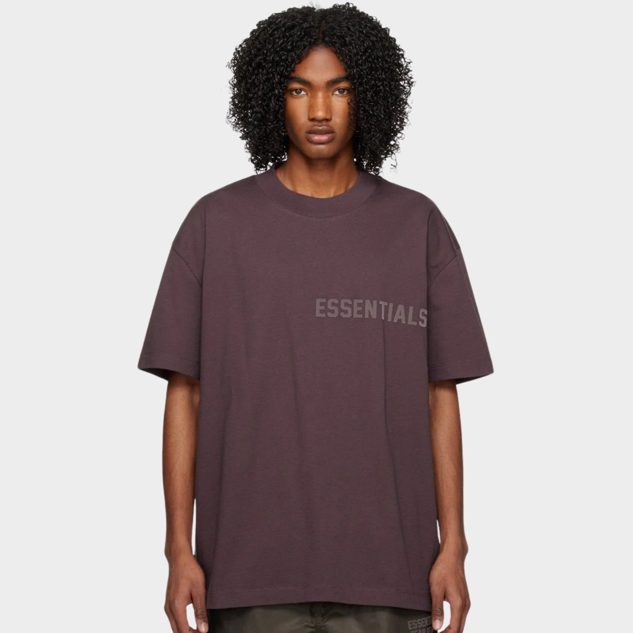 Fear of God Essentials T-Shirt 'Plum' (SS23)