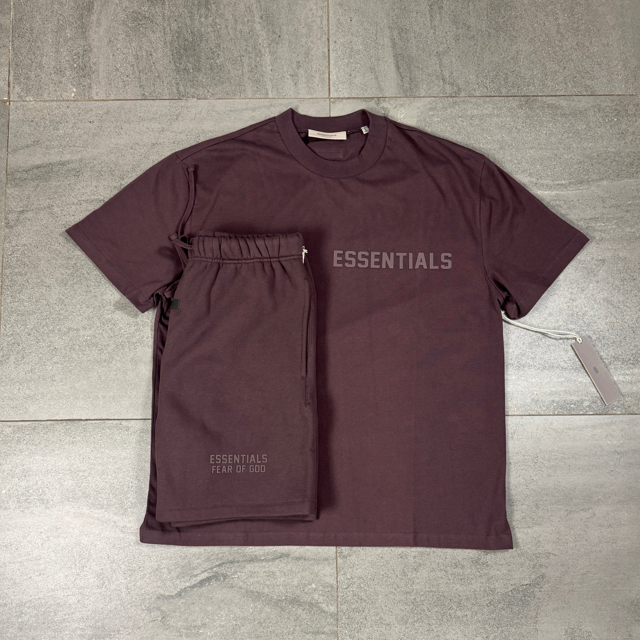 Fear of God Essentials Short Set 'Plum' (SS23)