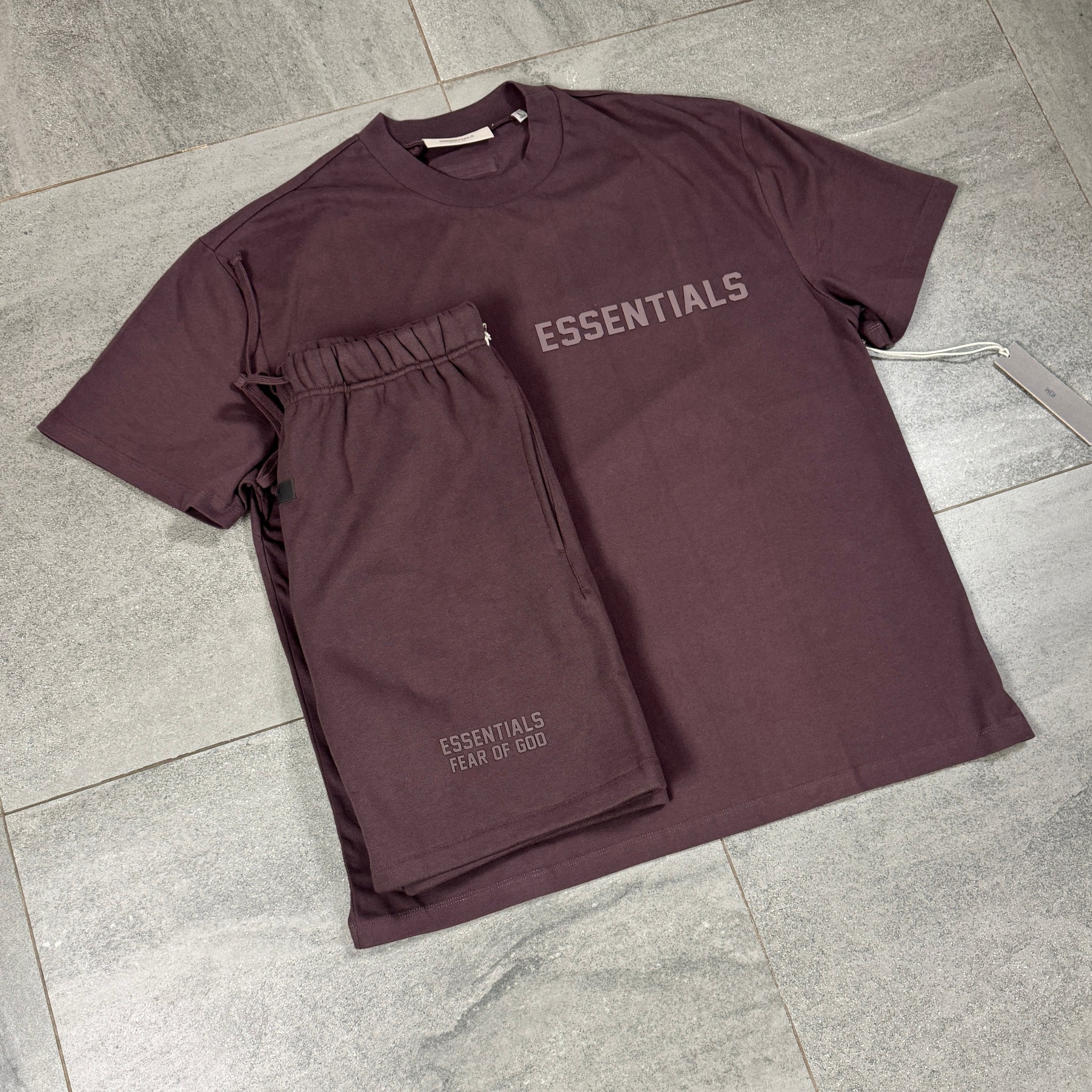 Fear of God Essentials Shorts 'Plum' (SS23)
