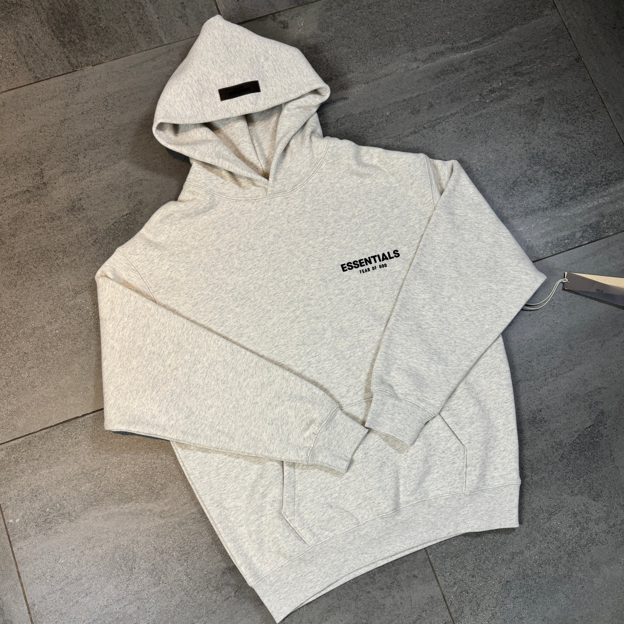 Fear of God Essentials Hoodie 'Light Heather Oatmeal' (SS22)