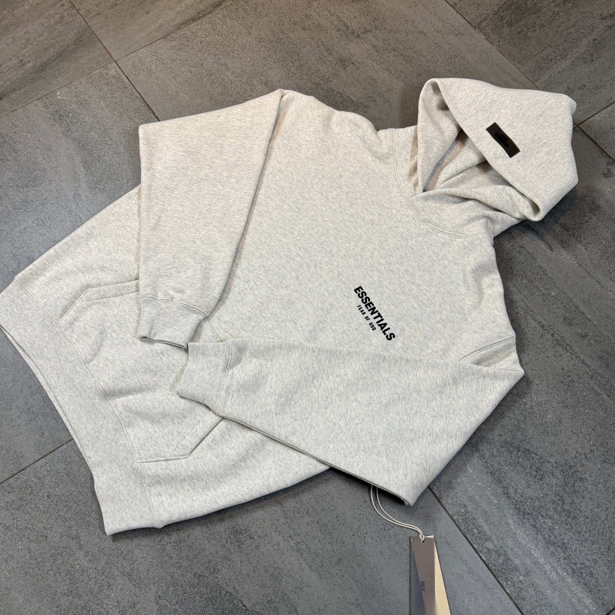 Fear of God Essentials Hoodie 'Light Heather Oatmeal' (SS22)
