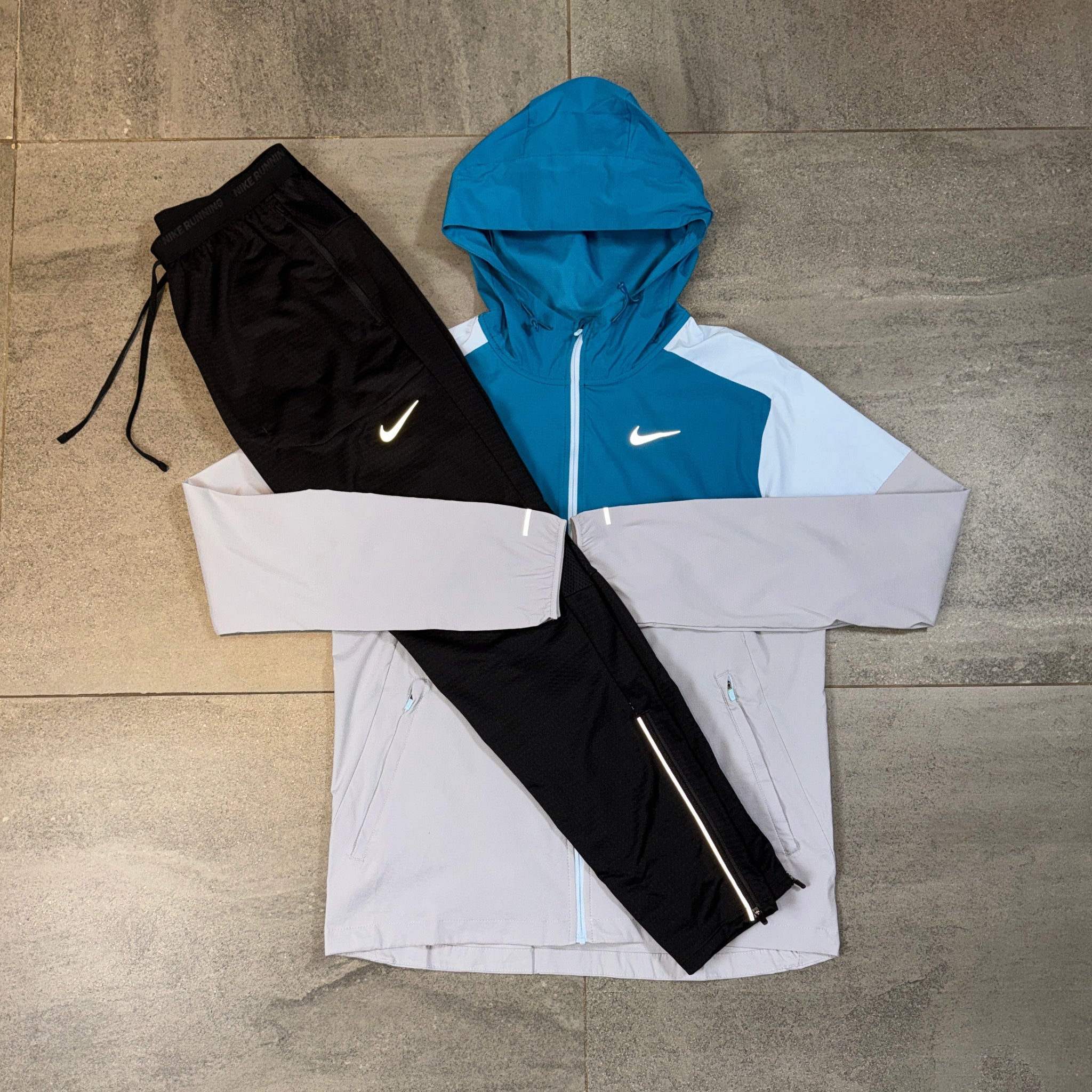 Nike Windrunner & Phenom Pants Set 'Green Abyss/Black'