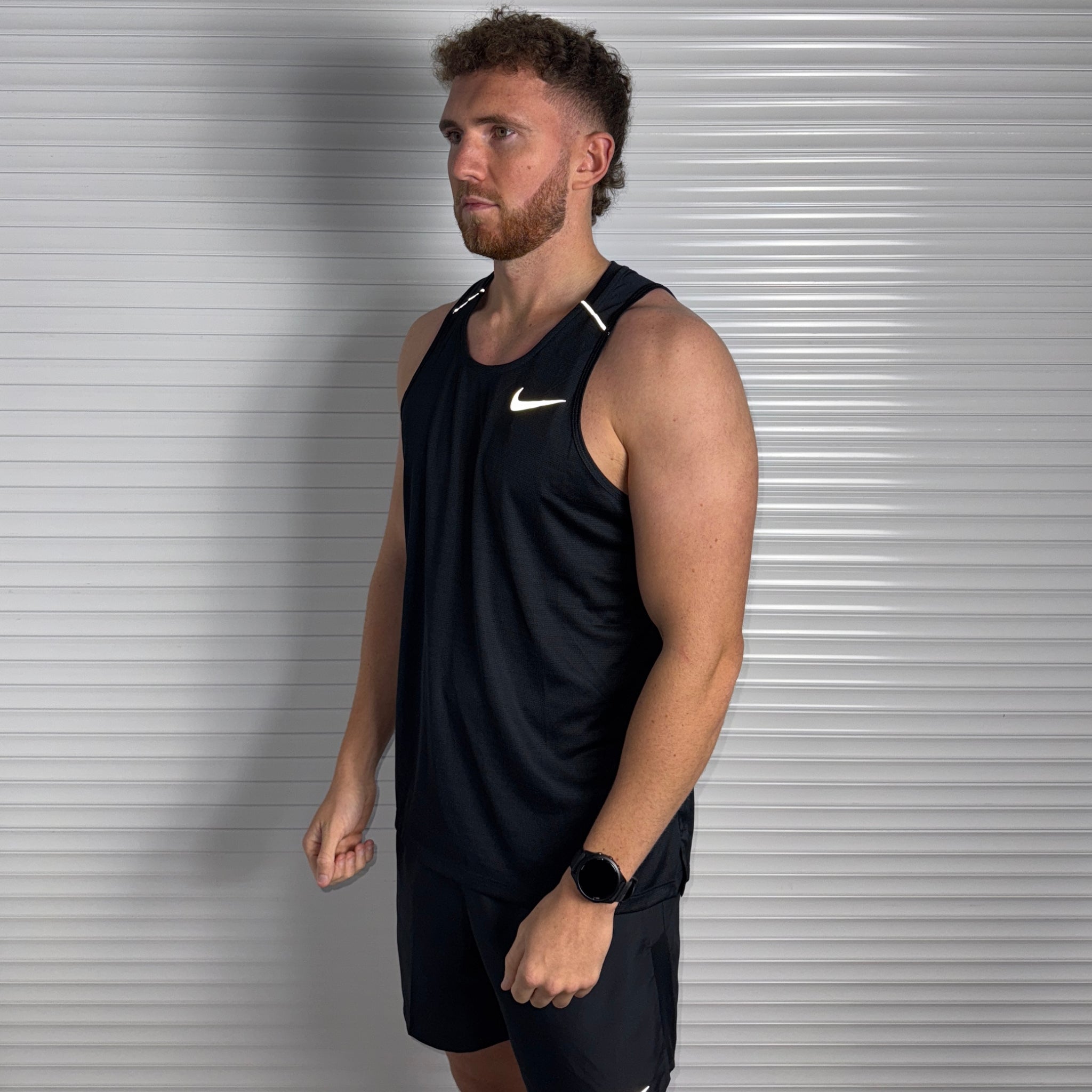 Nike Miler Vest & Flex Shorts Set 'Black'