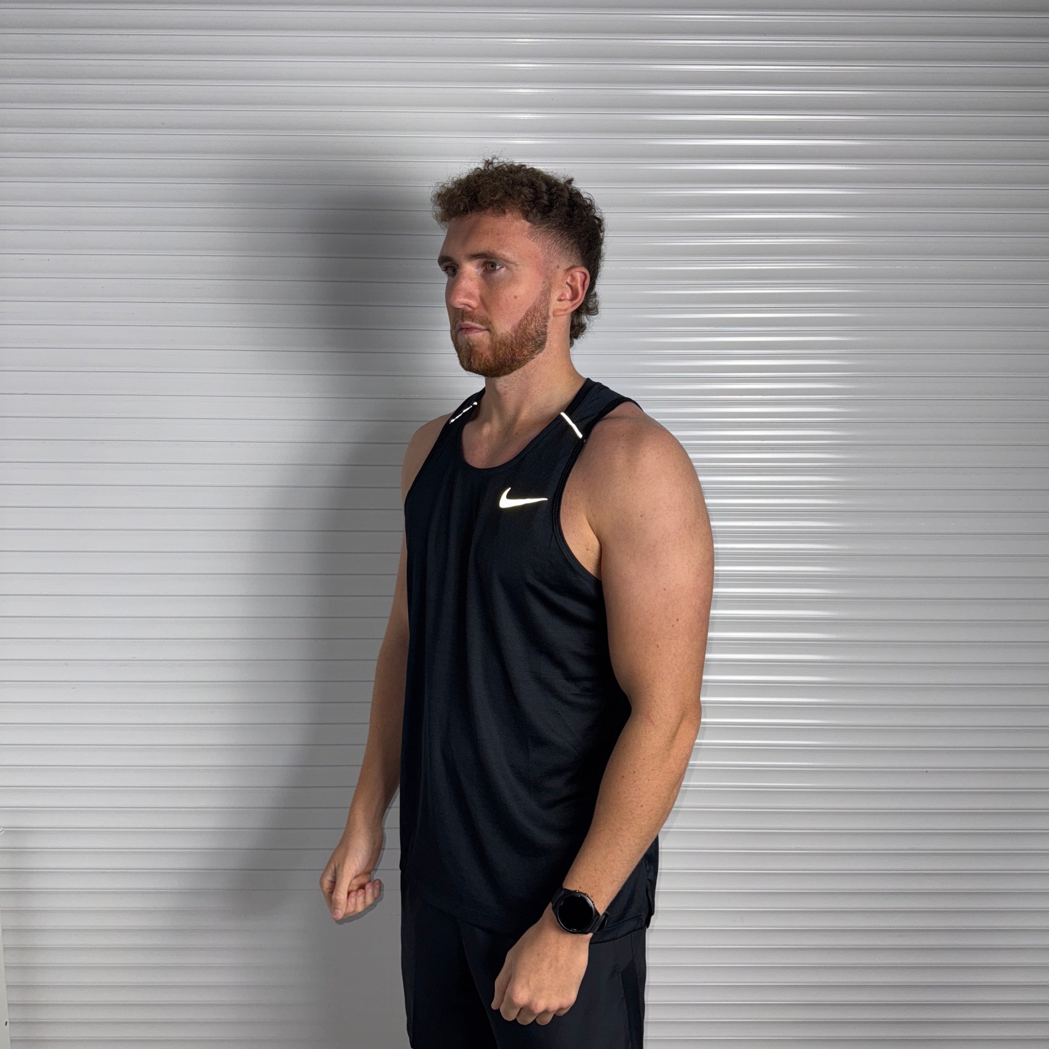 Nike Miler Vest & Phenom Pants Set 'Black'