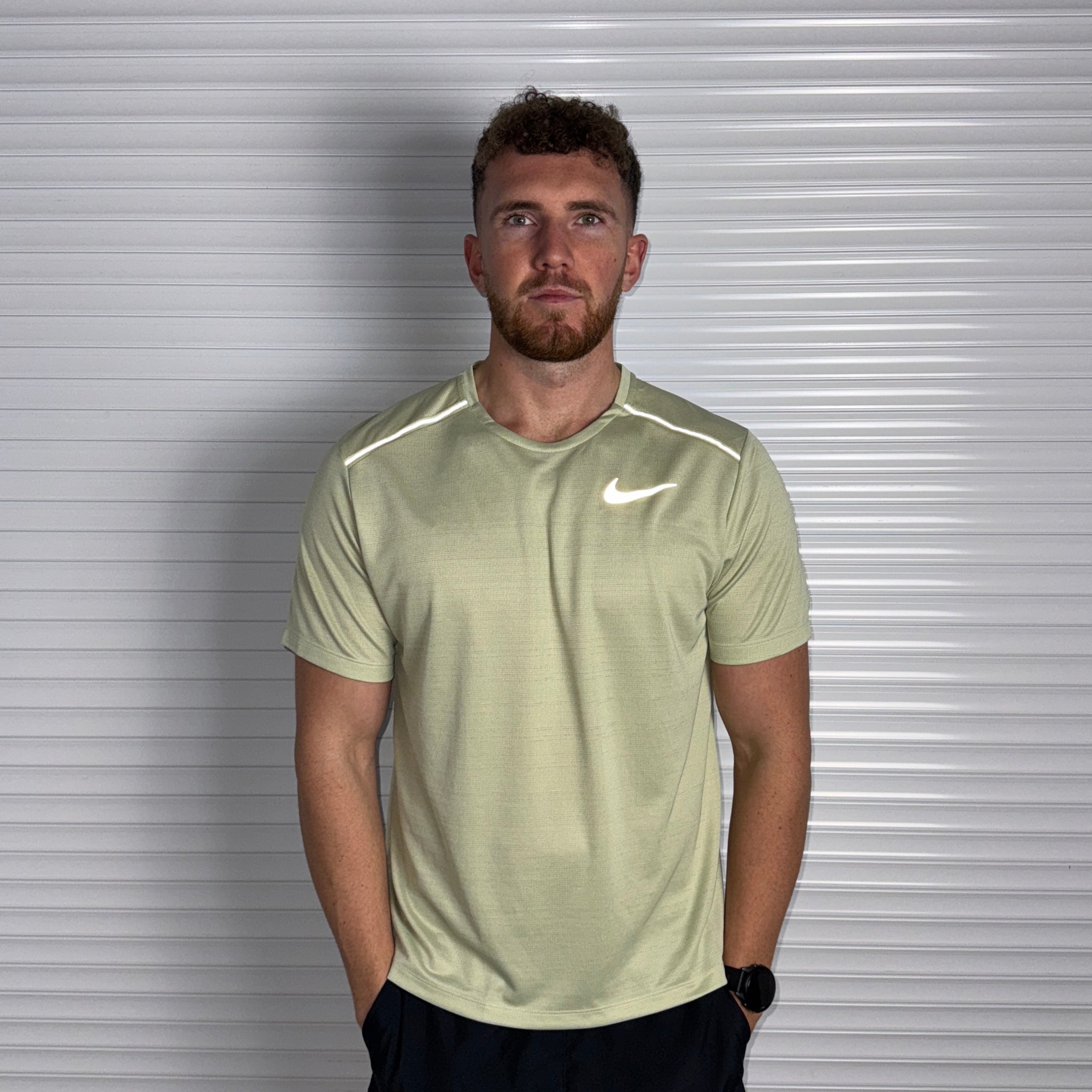 Nike Miler & Challenger Shorts Set 'Olive Aura'