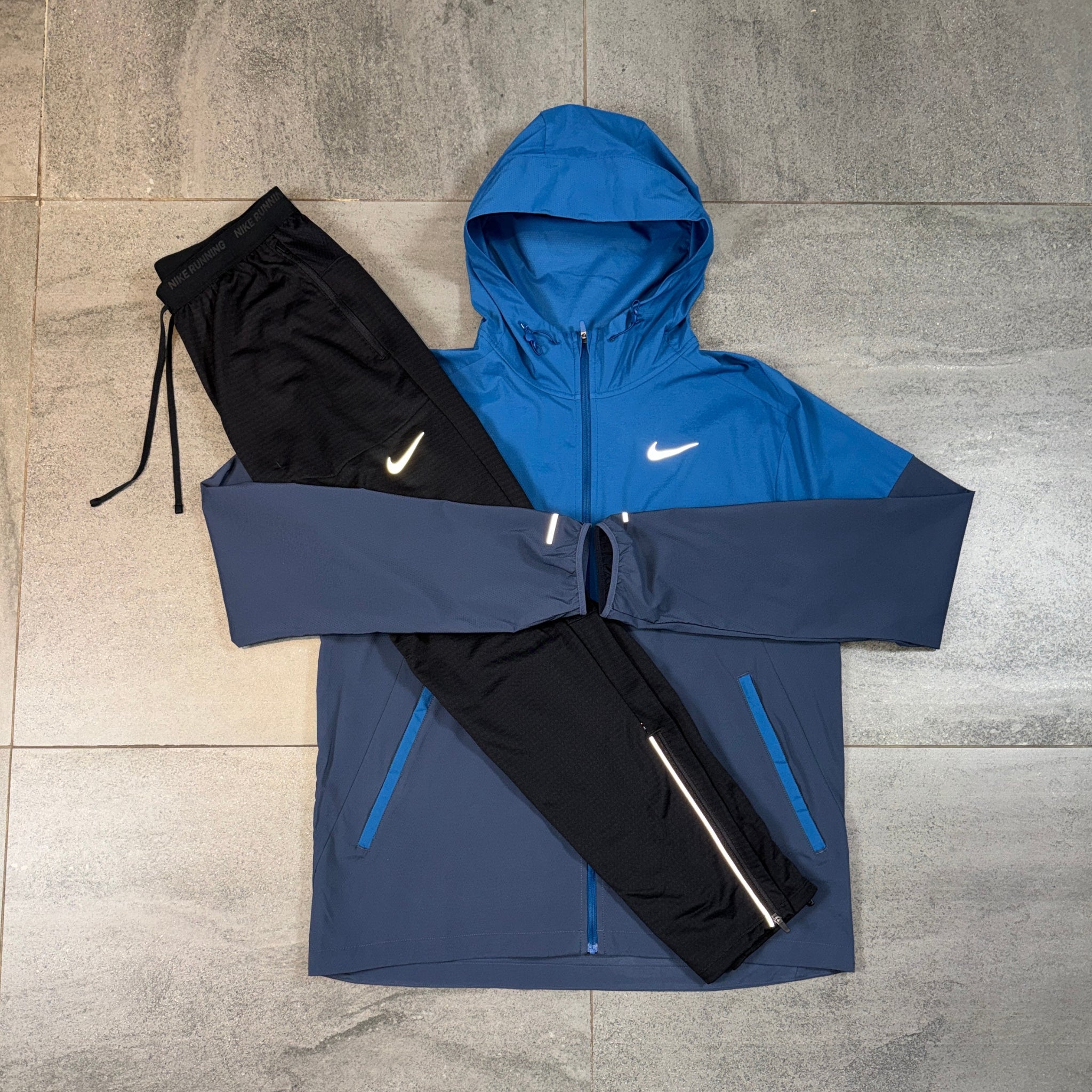 Nike Windrunner & Phenom Pants Set 'Thunder Blue/Black'