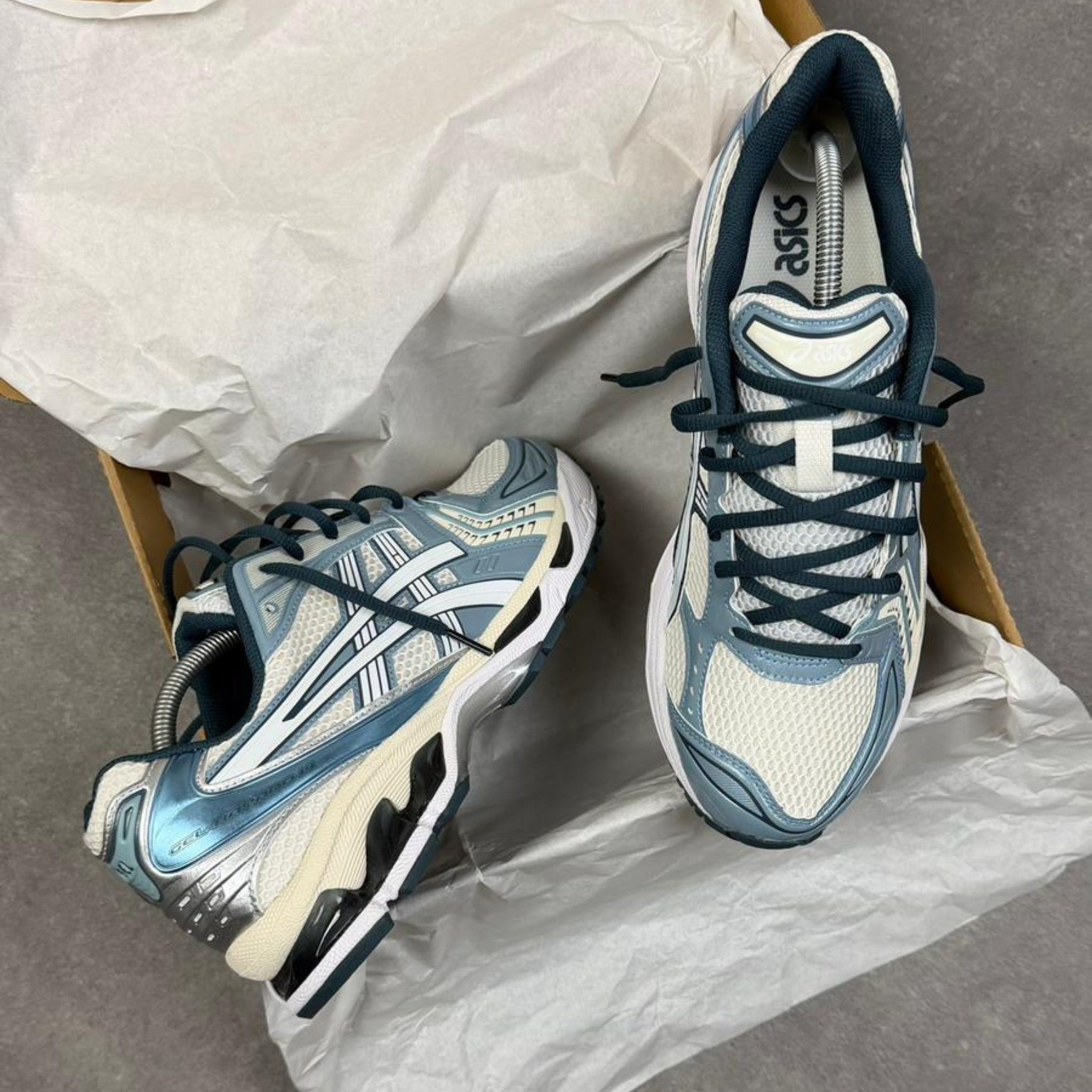 ASICS Gel-Kayano 14 'Cream Raw Indigo'