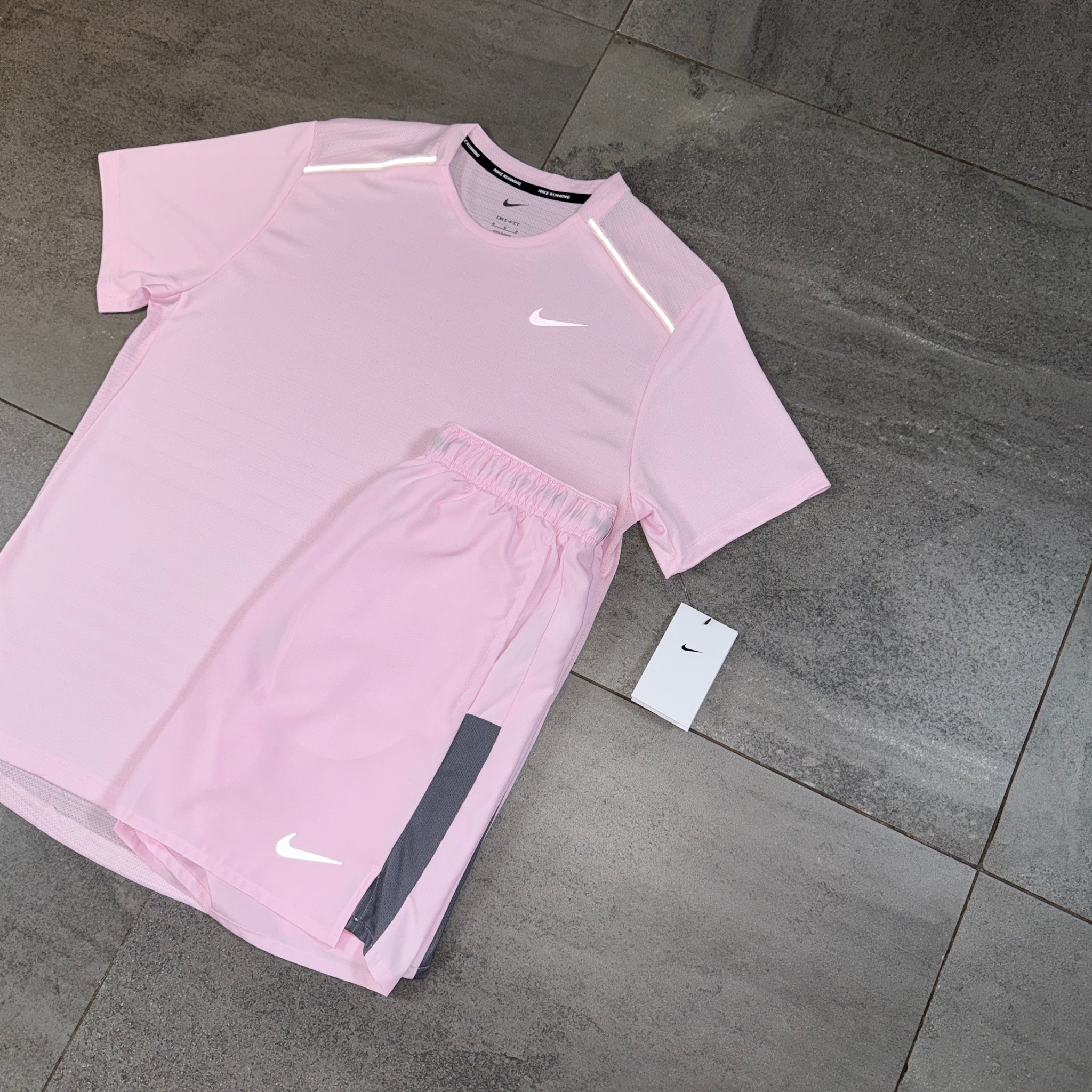 Nike Miler & Challenger Shorts Set 'Pink Foam'