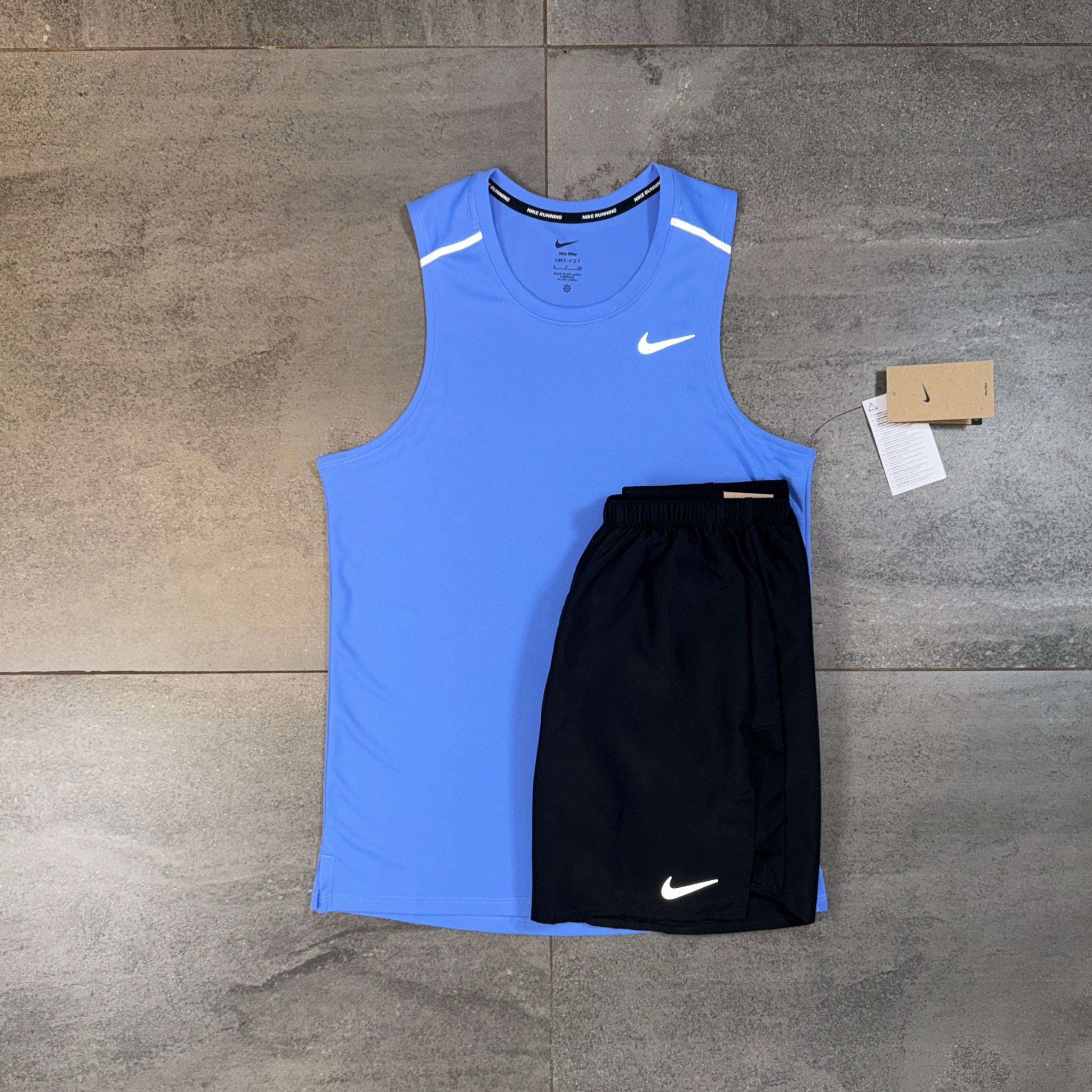 Nike Miler 2.0 Vest & Challenger Shorts Set 'Royal Pulse/Black'