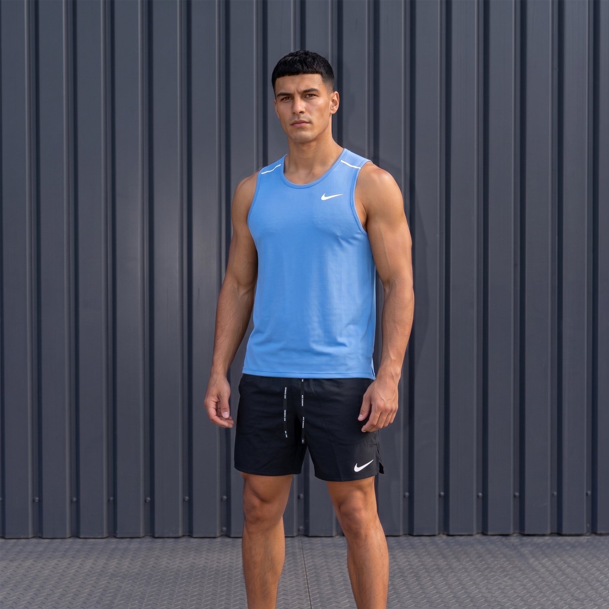 Nike Miler 2.0 Vest & Flex Shorts Set 'Royal Pulse/Black'