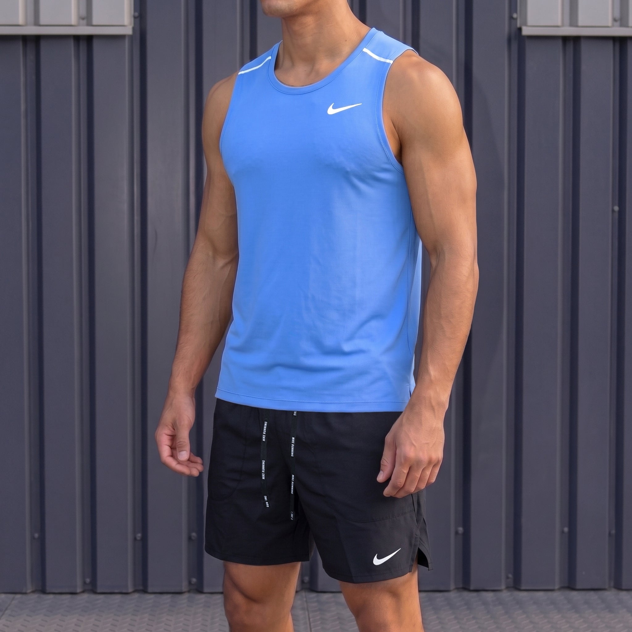 Nike Miler 2.0 Vest & Flex Shorts Set 'Royal Pulse/Black'