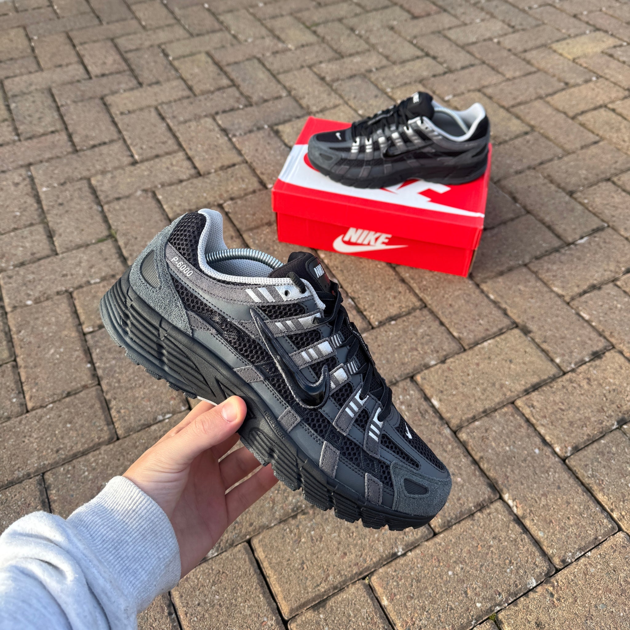 Nike P-6000 'Suede Anthracite Metallic Silver'