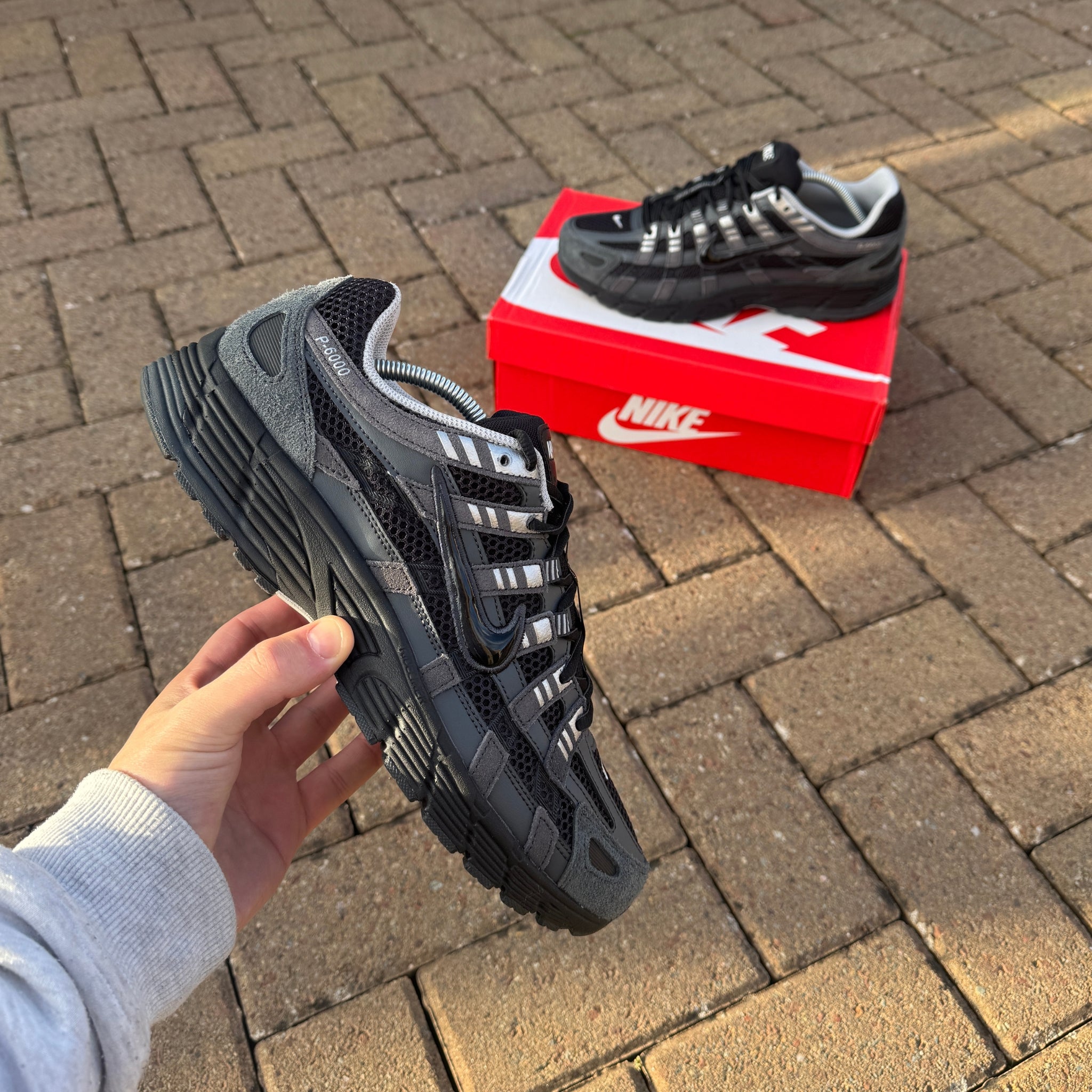 Nike P-6000 'Suede Anthracite Metallic Silver'
