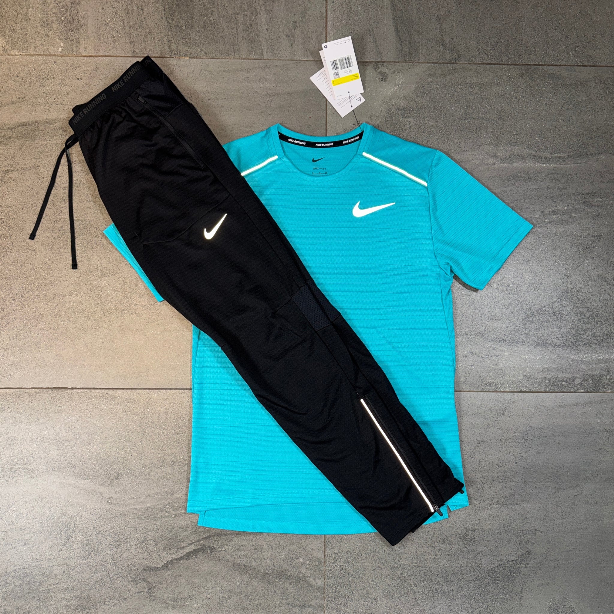 Nike Miler & Phenom Pants Set 'Dusty Cactus/Black'