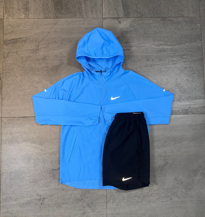 Nike Windrunner & Challenger Short Set 'University Blue/Black'