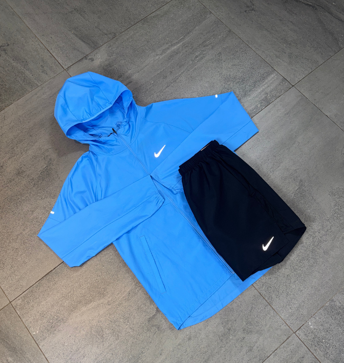 Nike Windrunner & Challenger Short Set 'University Blue/Black'