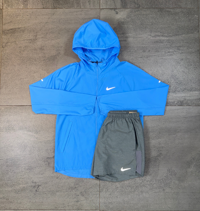 Nike Windrunner & Challenger Short Set 'University Blue/Grey'