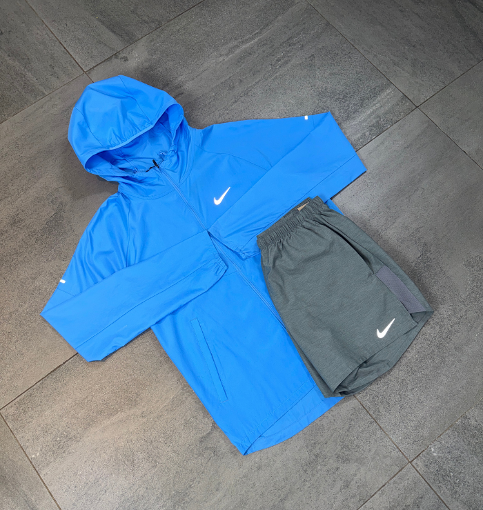 Nike Windrunner & Challenger Short Set 'University Blue/Grey'