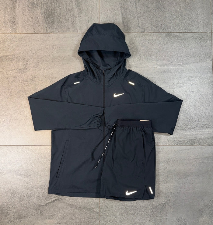 Nike Repel Windrunner & Flex Shorts Set 'Black'